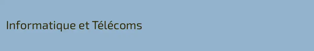 Informatique et Télécoms